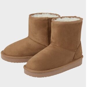 The Children’s Place Girls Mid Teddy Boots - Tan, Like new